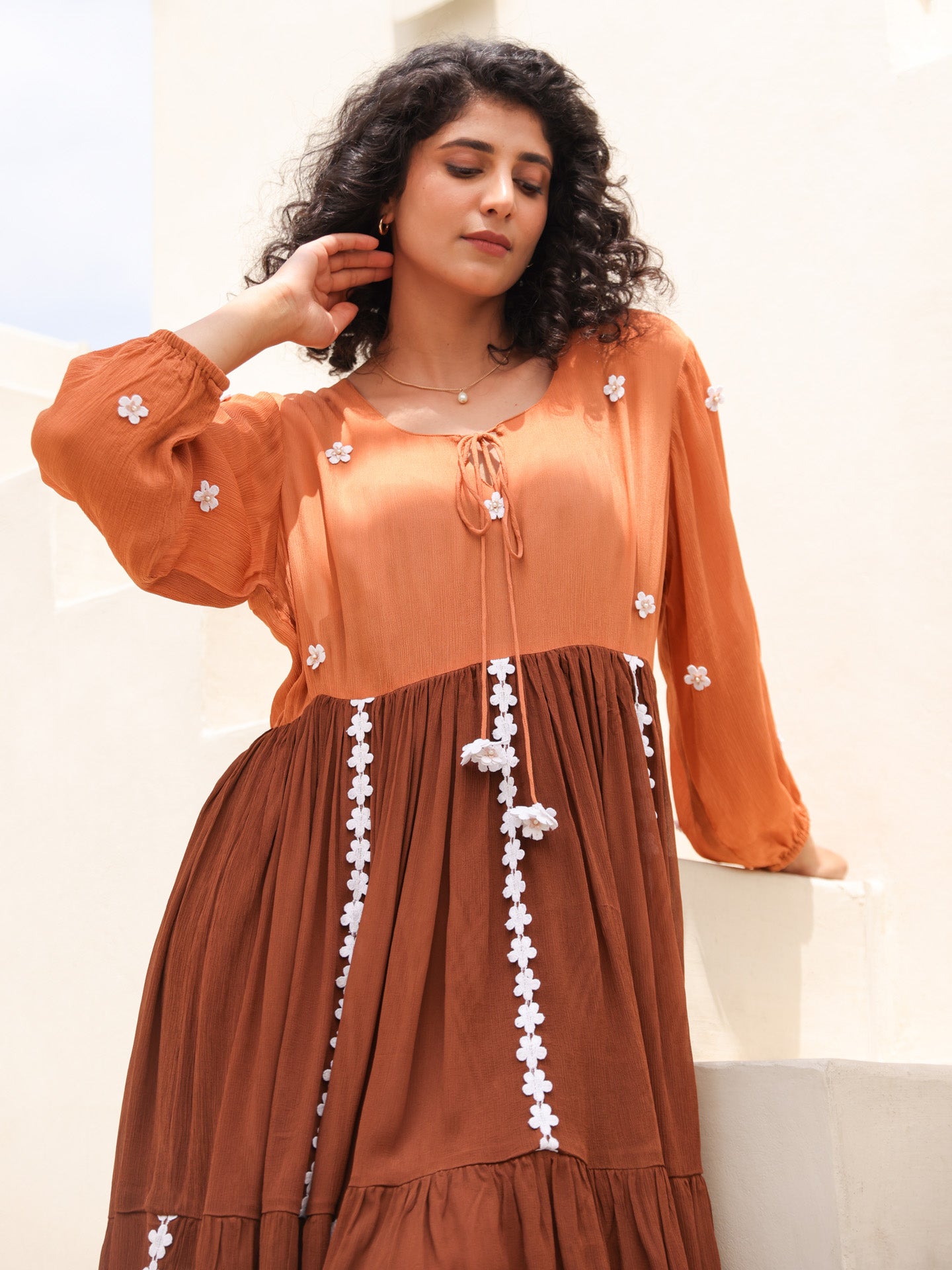 Bora Bora Dress - Cinnamon Coffee