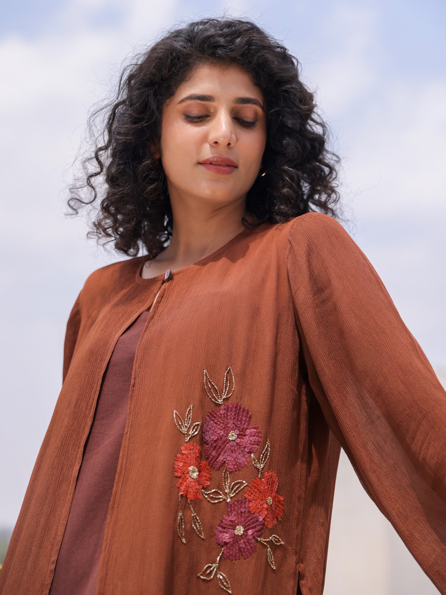 Masai Dress - Brown