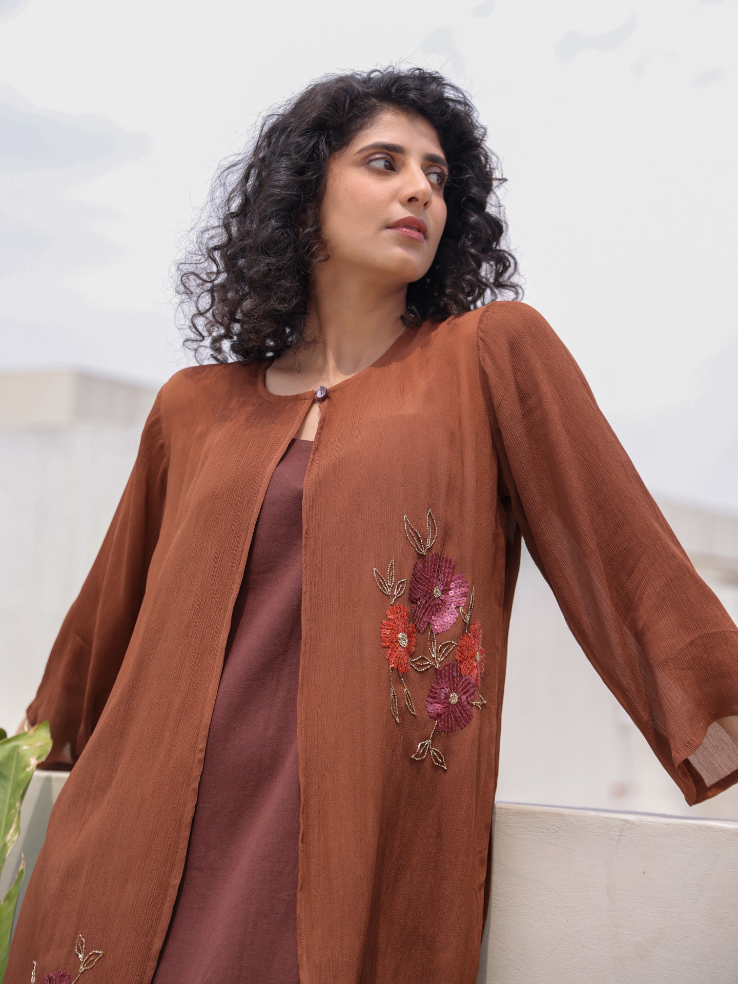 Masai Dress - Brown