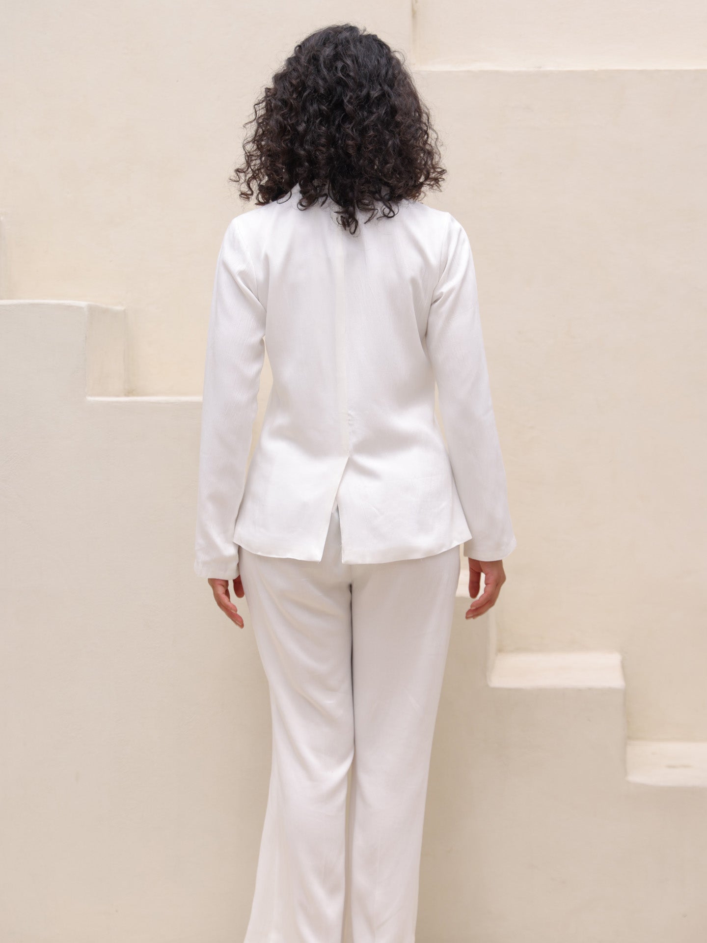 Werk Blazer Set - White
