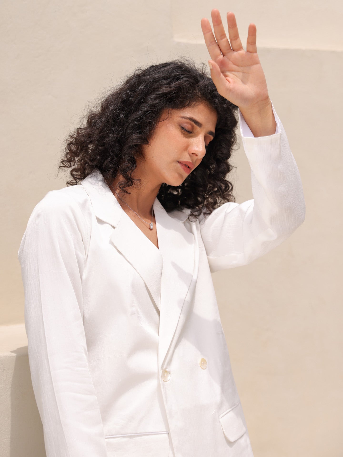 Werk Blazer Set - White