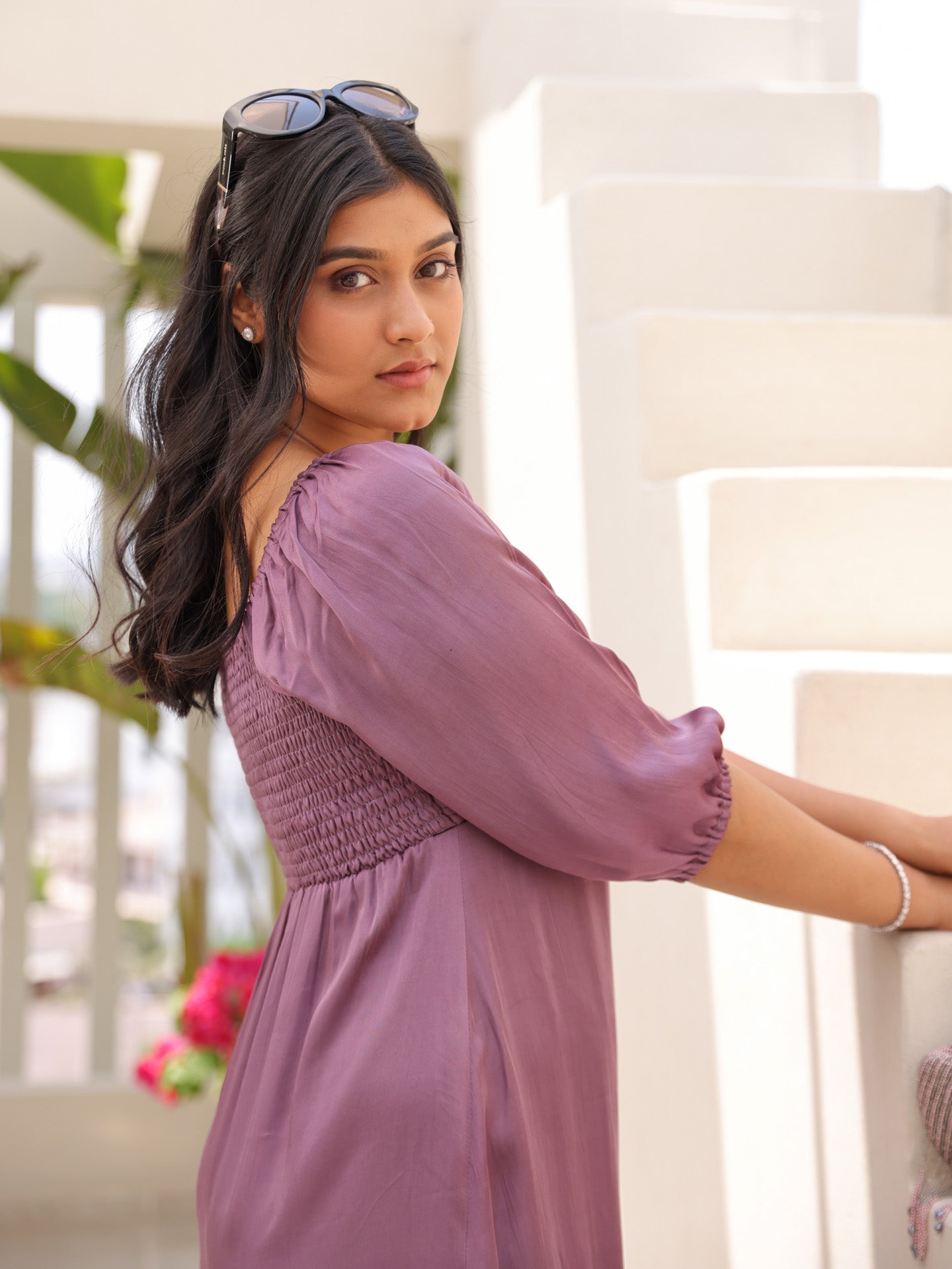 Caye Dress - Grape Wine