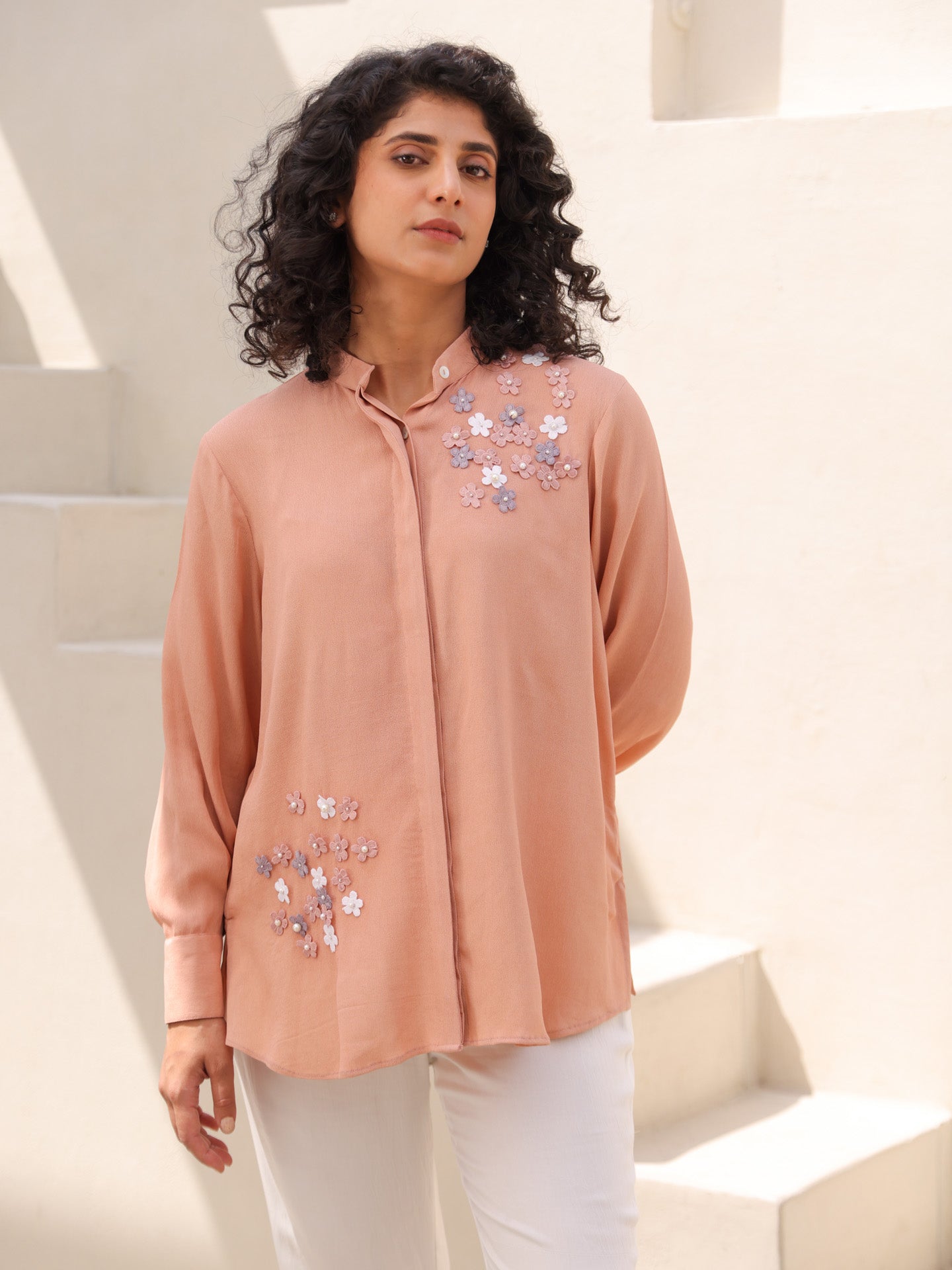 Mara Shirt - Dusty Rose