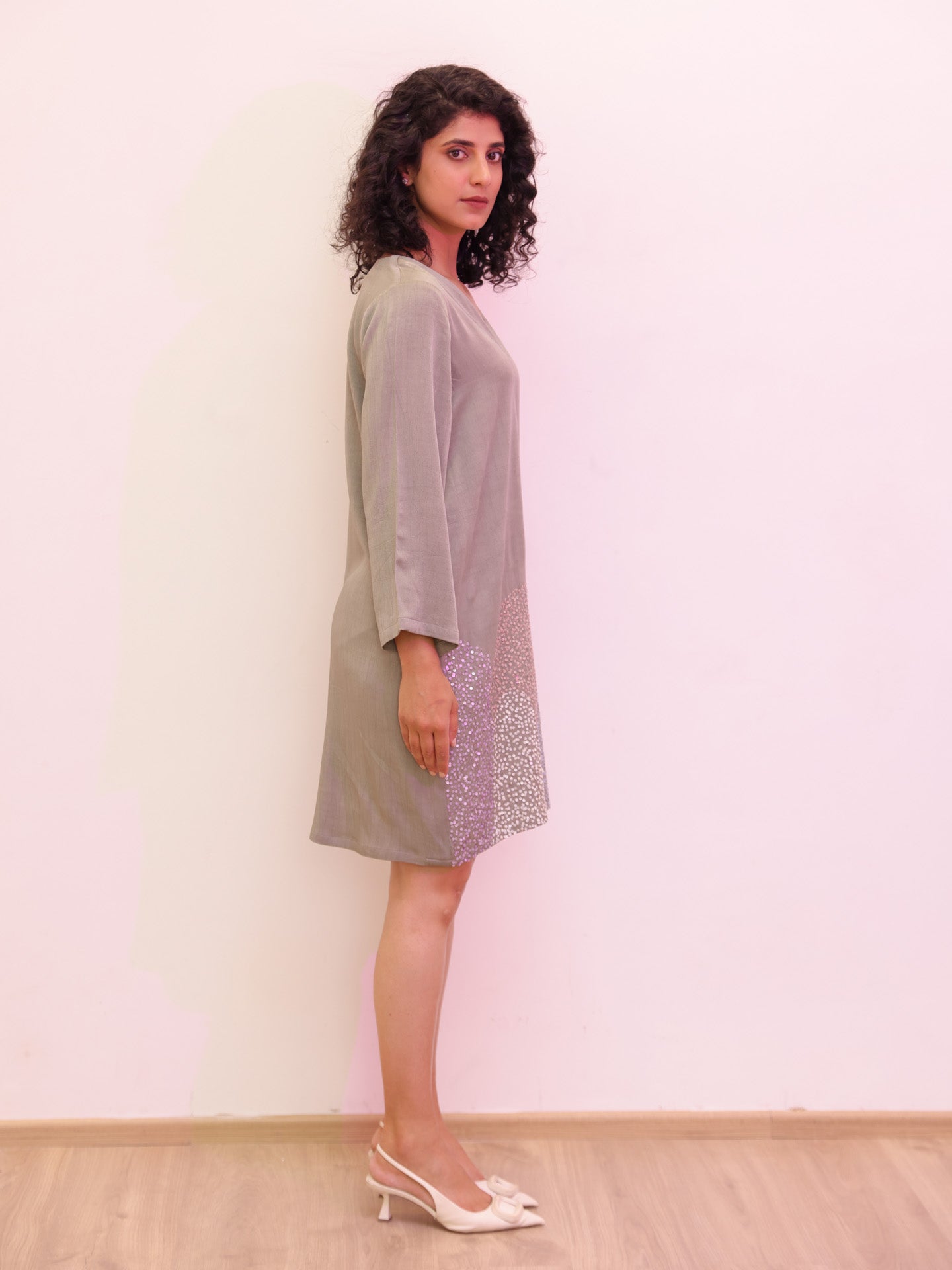 Waves Dress - Grey
