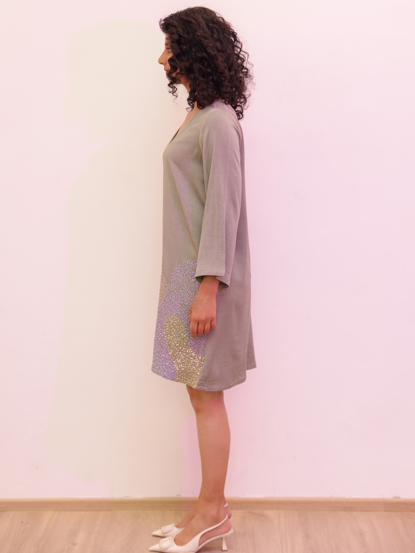 Waves Dress - Grey