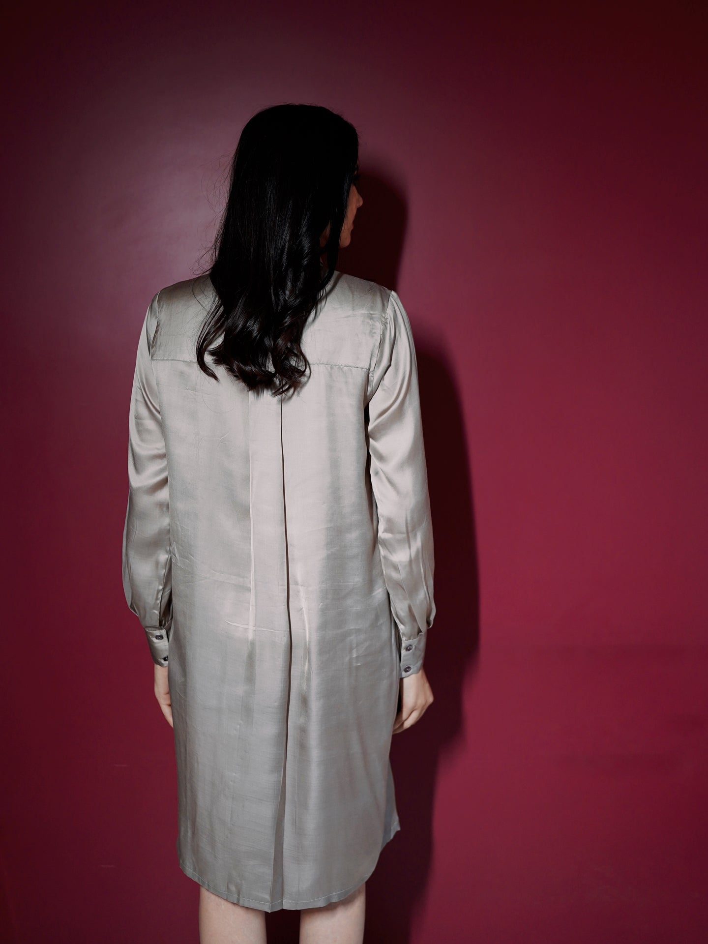 Houndstooth Dress - Champagne