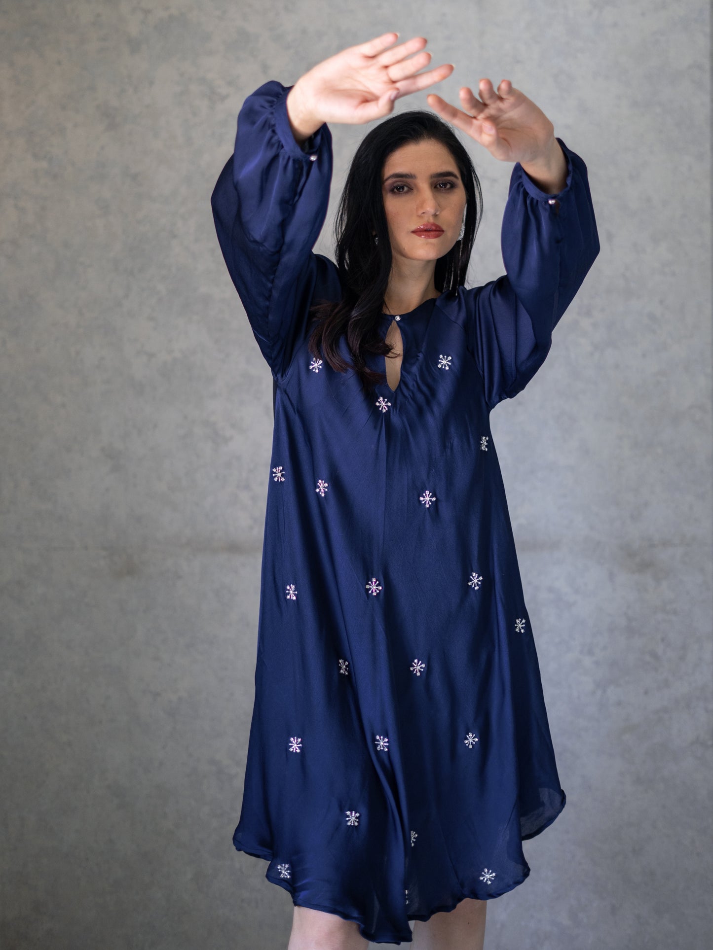 Anai Dress - Midnight Blue