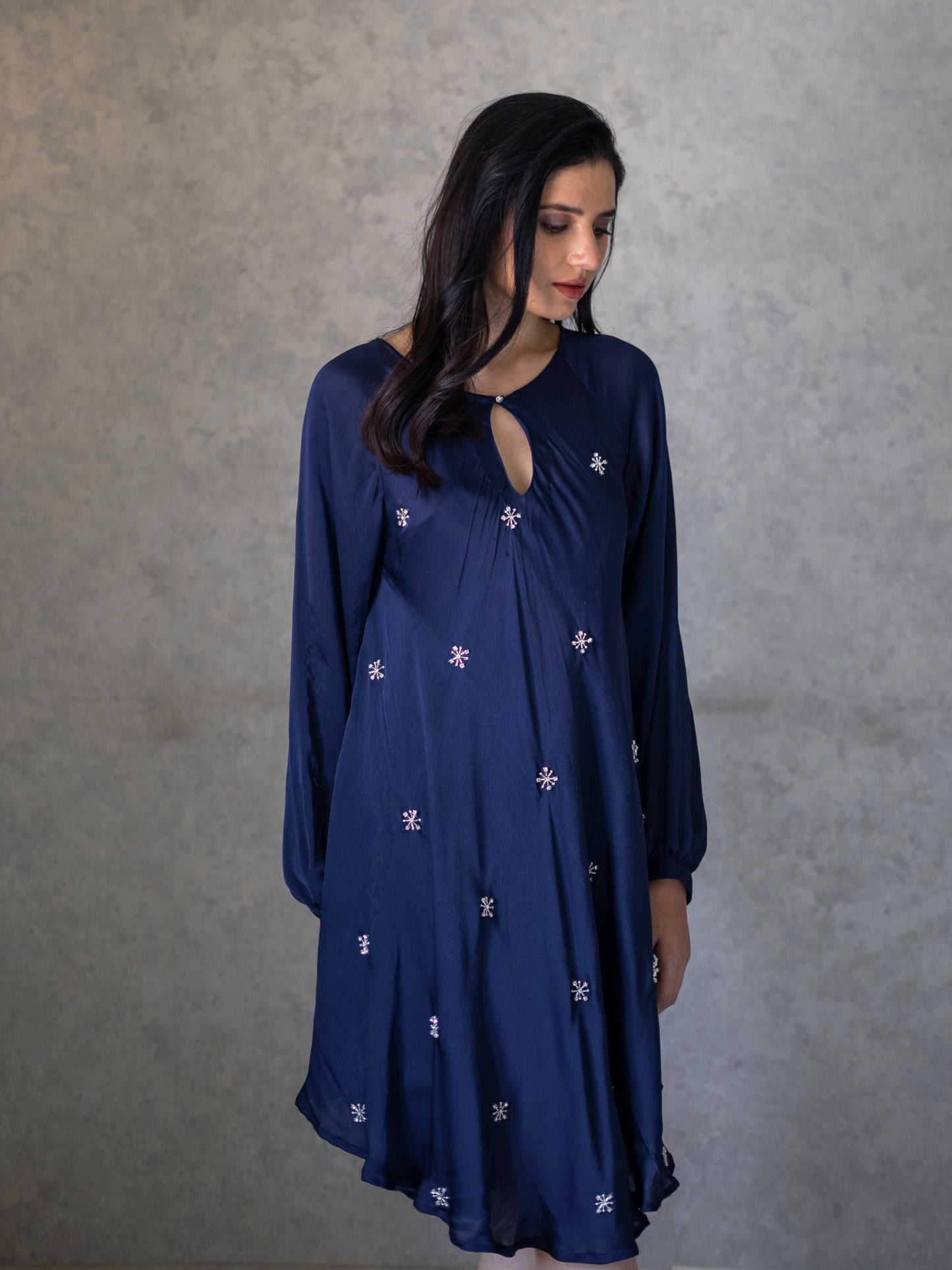 Anai Dress - Midnight Blue