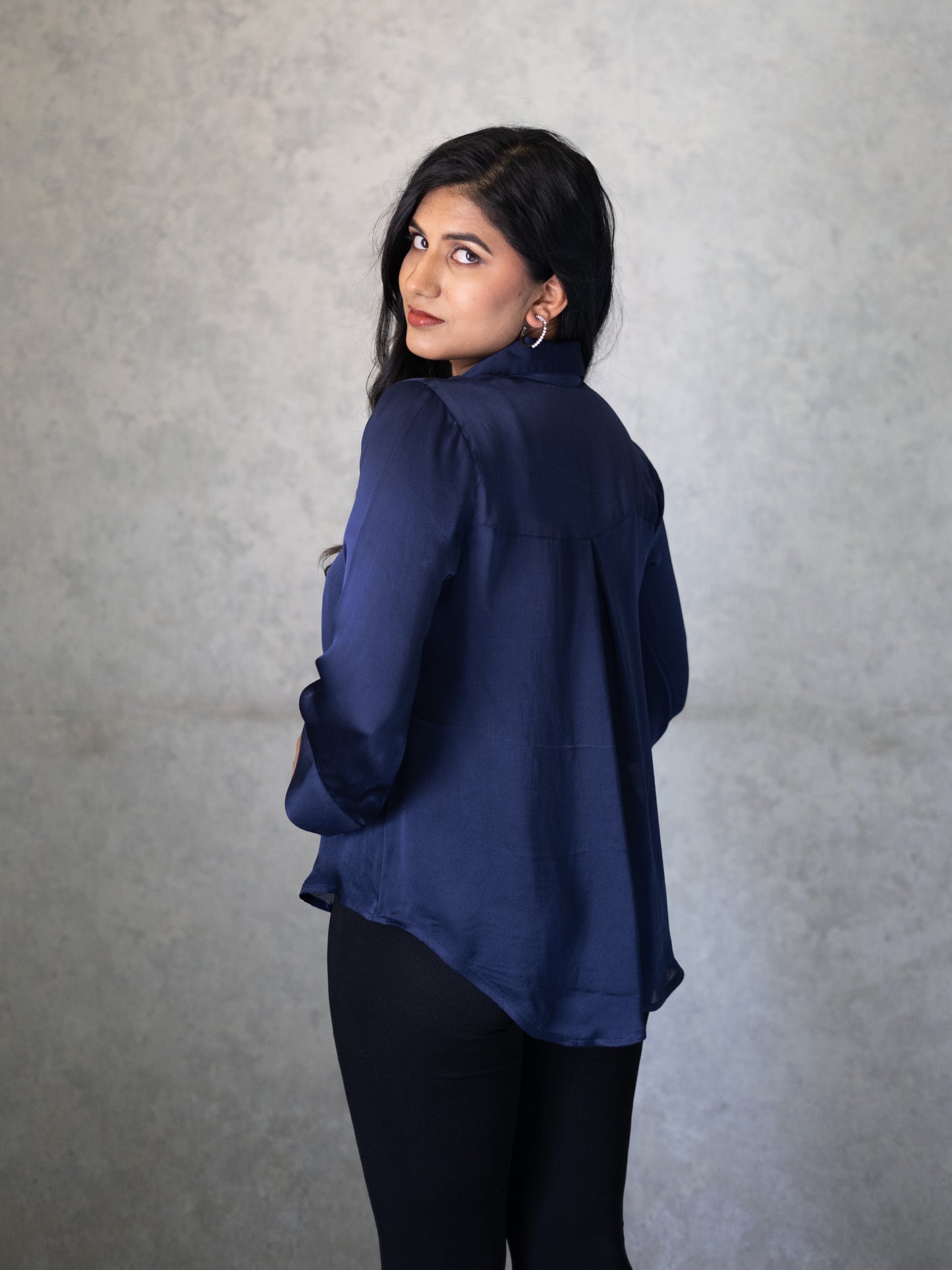 Akin Shirt - Navy Blue