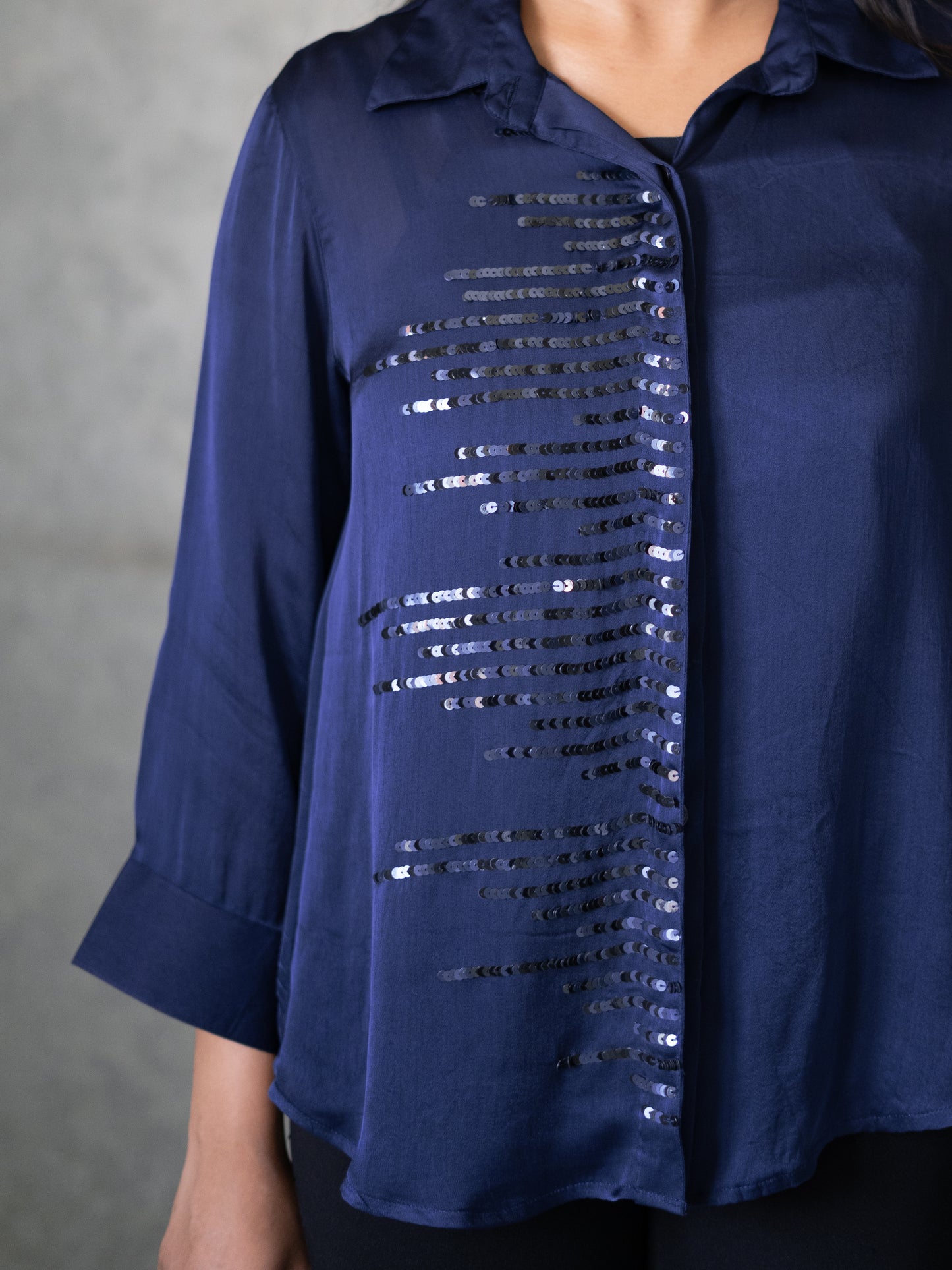 Akin Shirt - Navy Blue