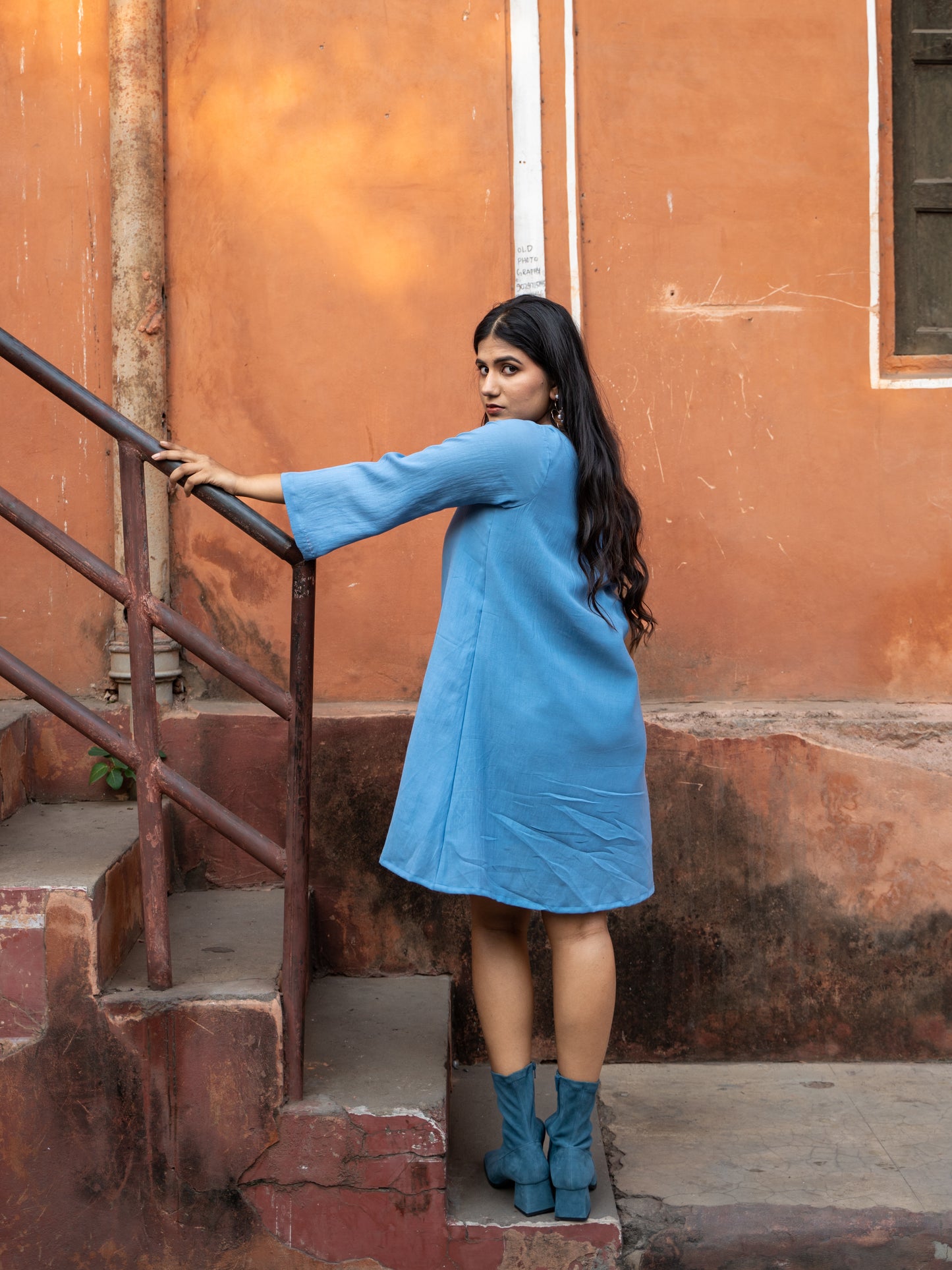 Riro Dress - Blue