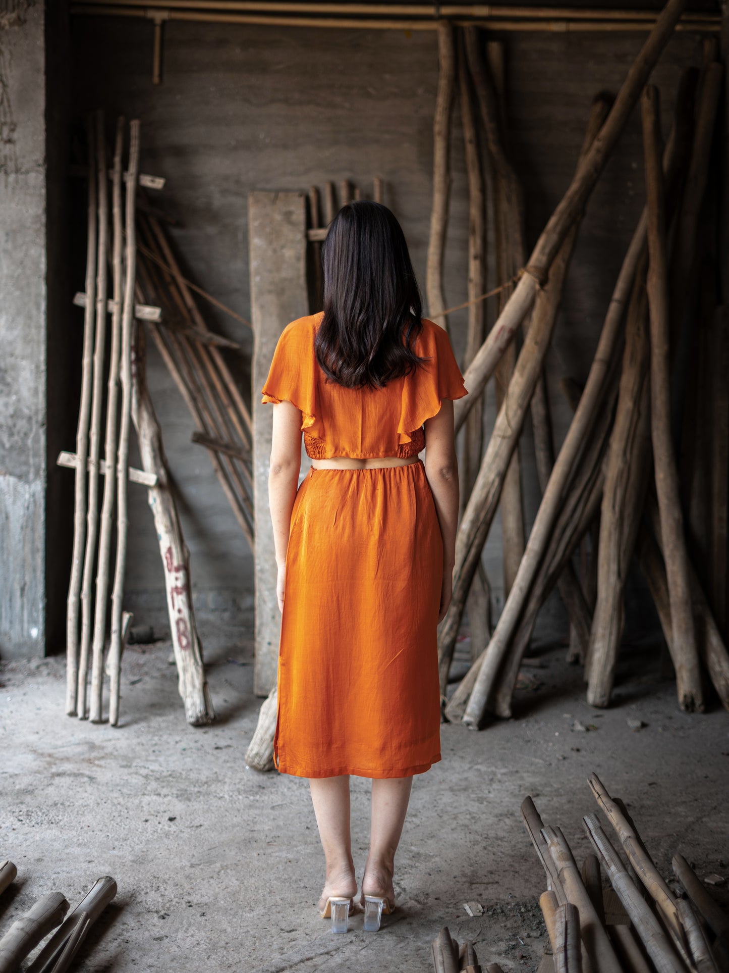 Ani Skirt - Sunset Rust