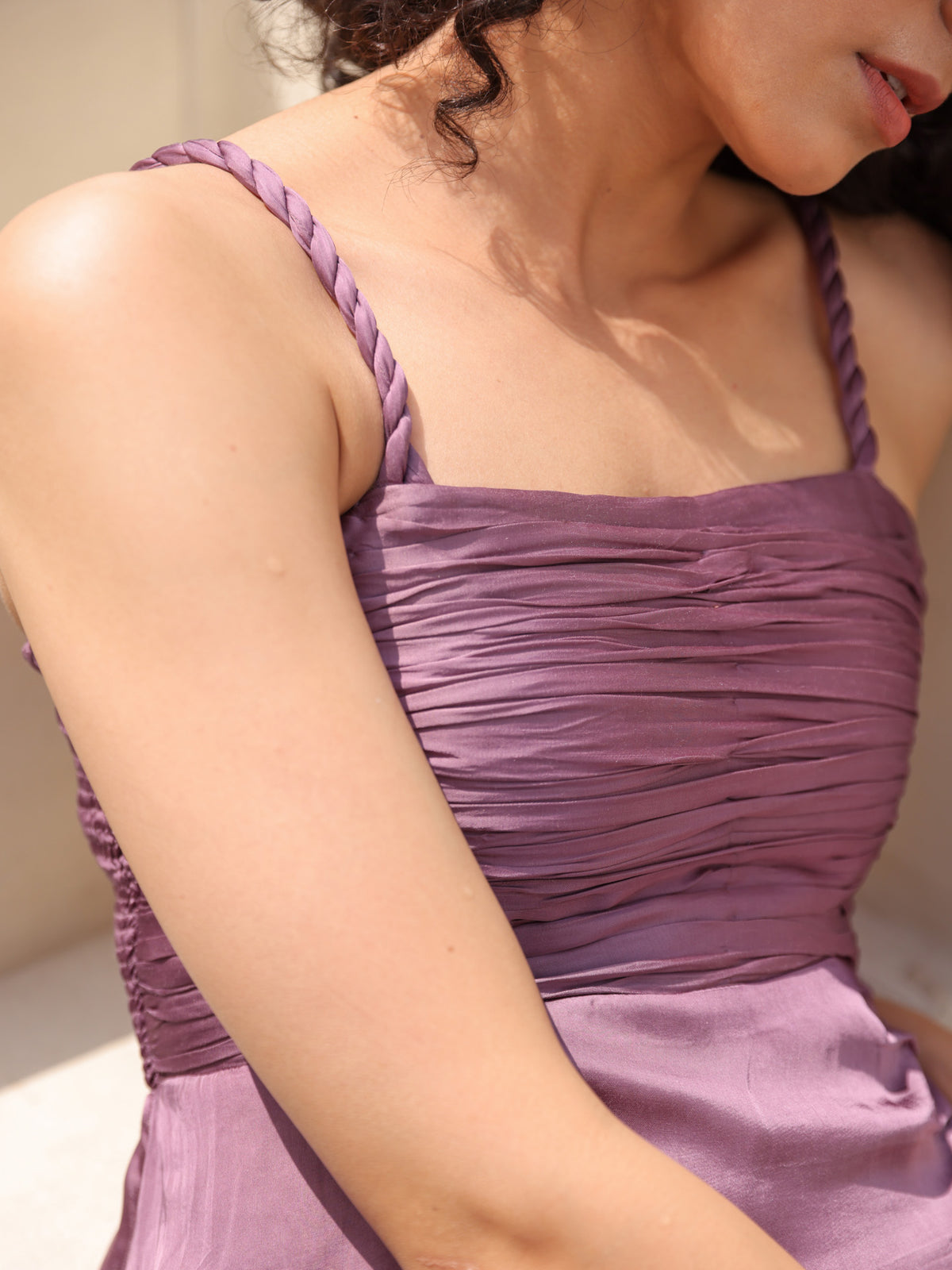 Auly Dress - Grape Wine