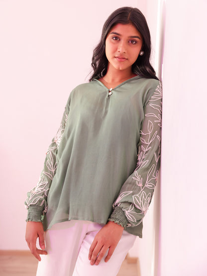 Darcy Top - Sage Green