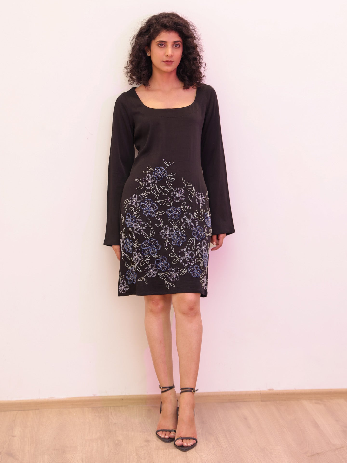 Night Bloom Dress - Black