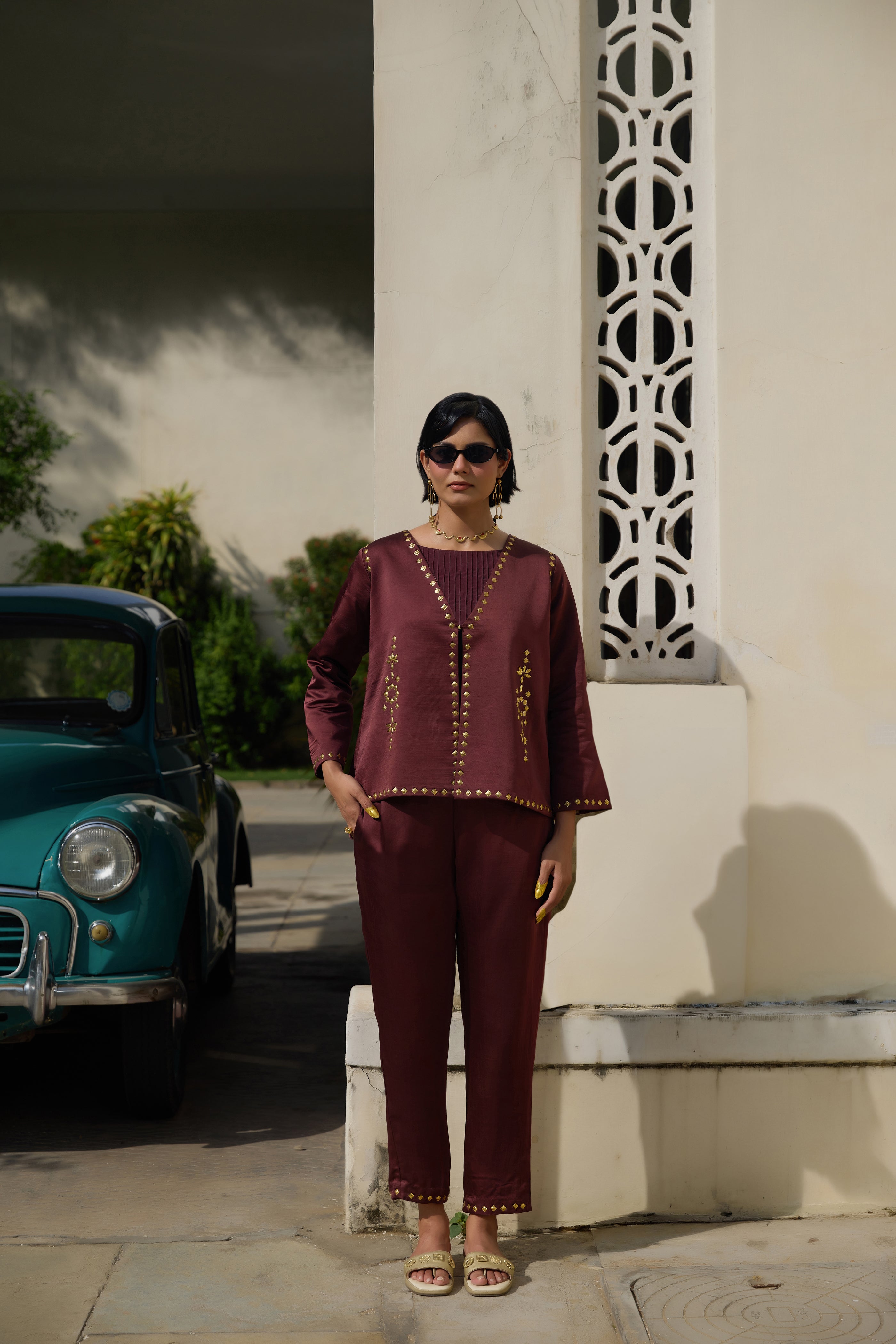 Baradari Set - Oxblood