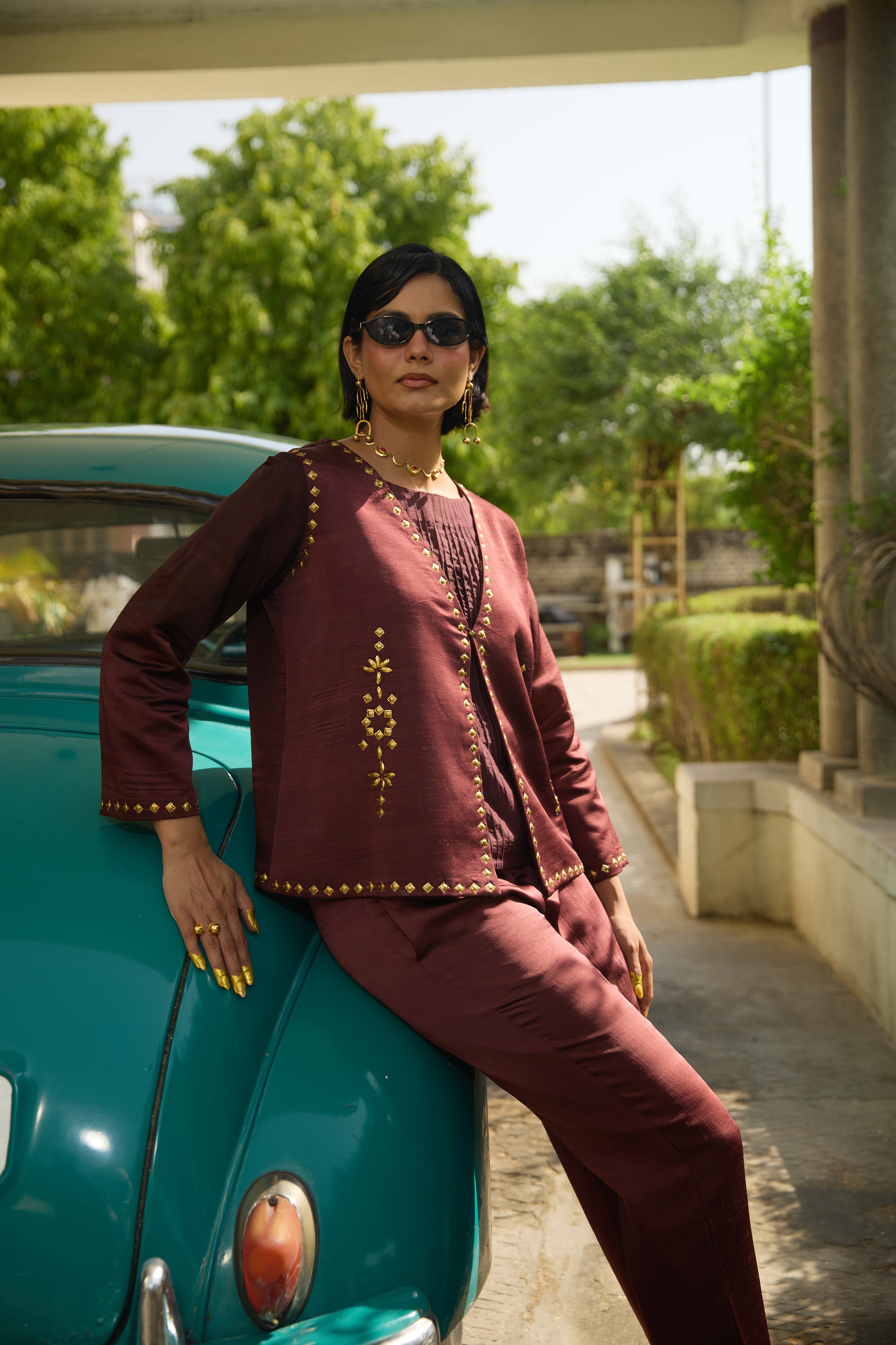 Baradari Set - Oxblood
