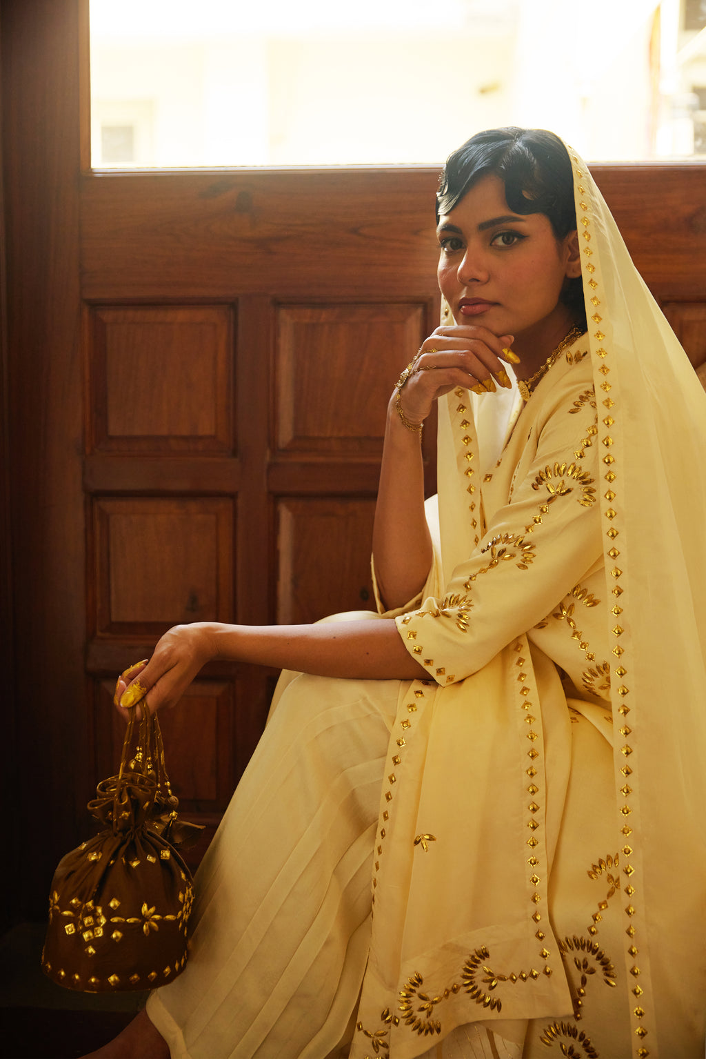 Suraj Pol Set - Ivory