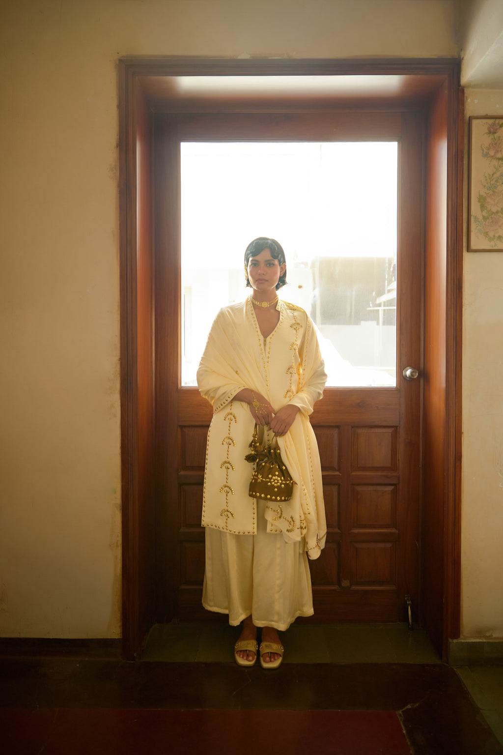 Suraj Pol Set - Ivory