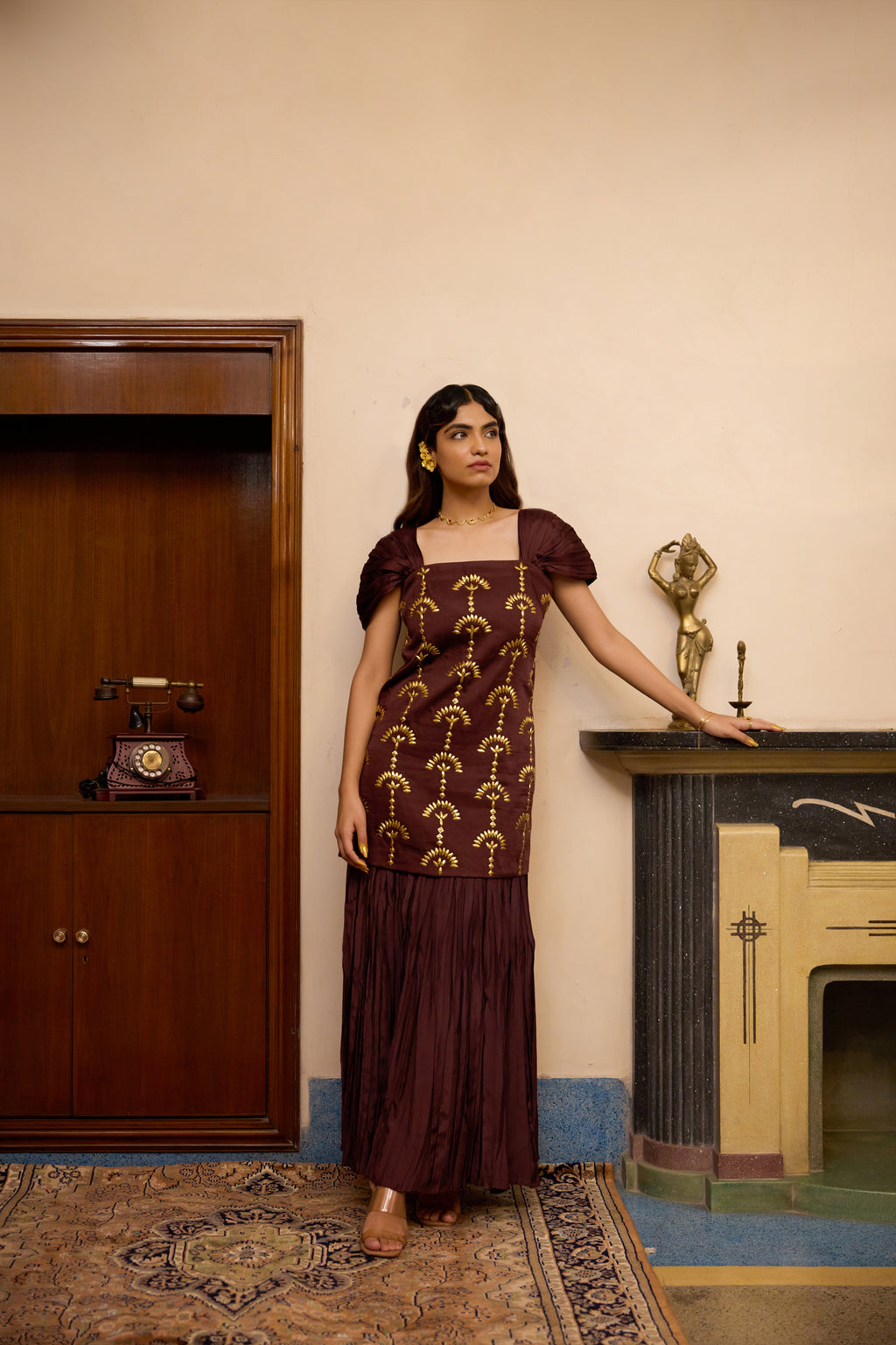 Chrysler Dress - Oxblood