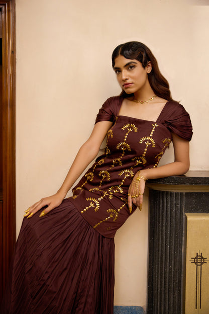 Chrysler Dress - Oxblood