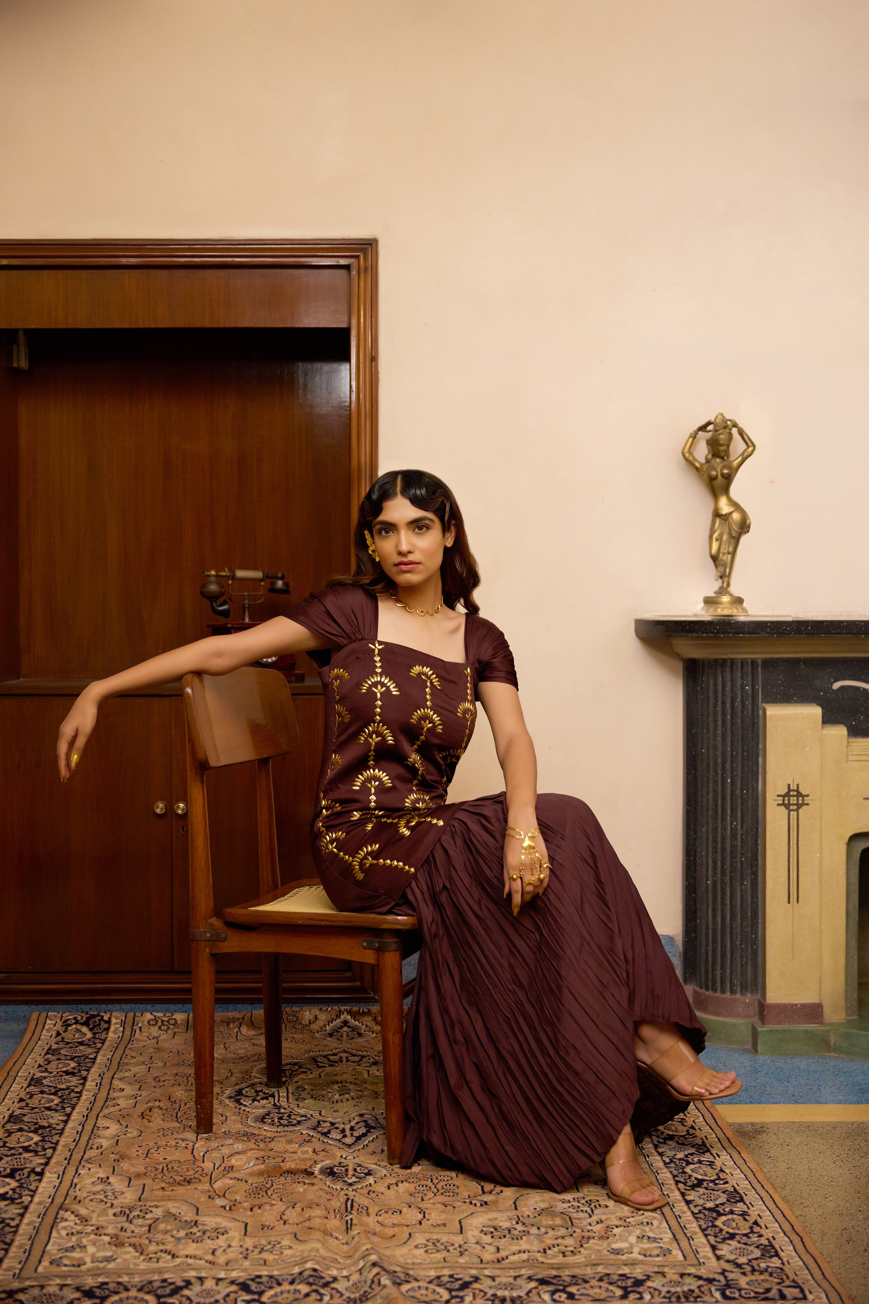 Chrysler Dress - Oxblood