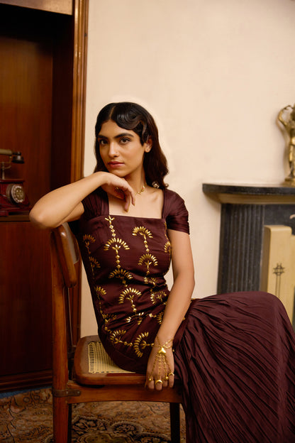 Chrysler Dress - Oxblood