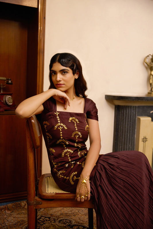 Chrysler Dress - Oxblood