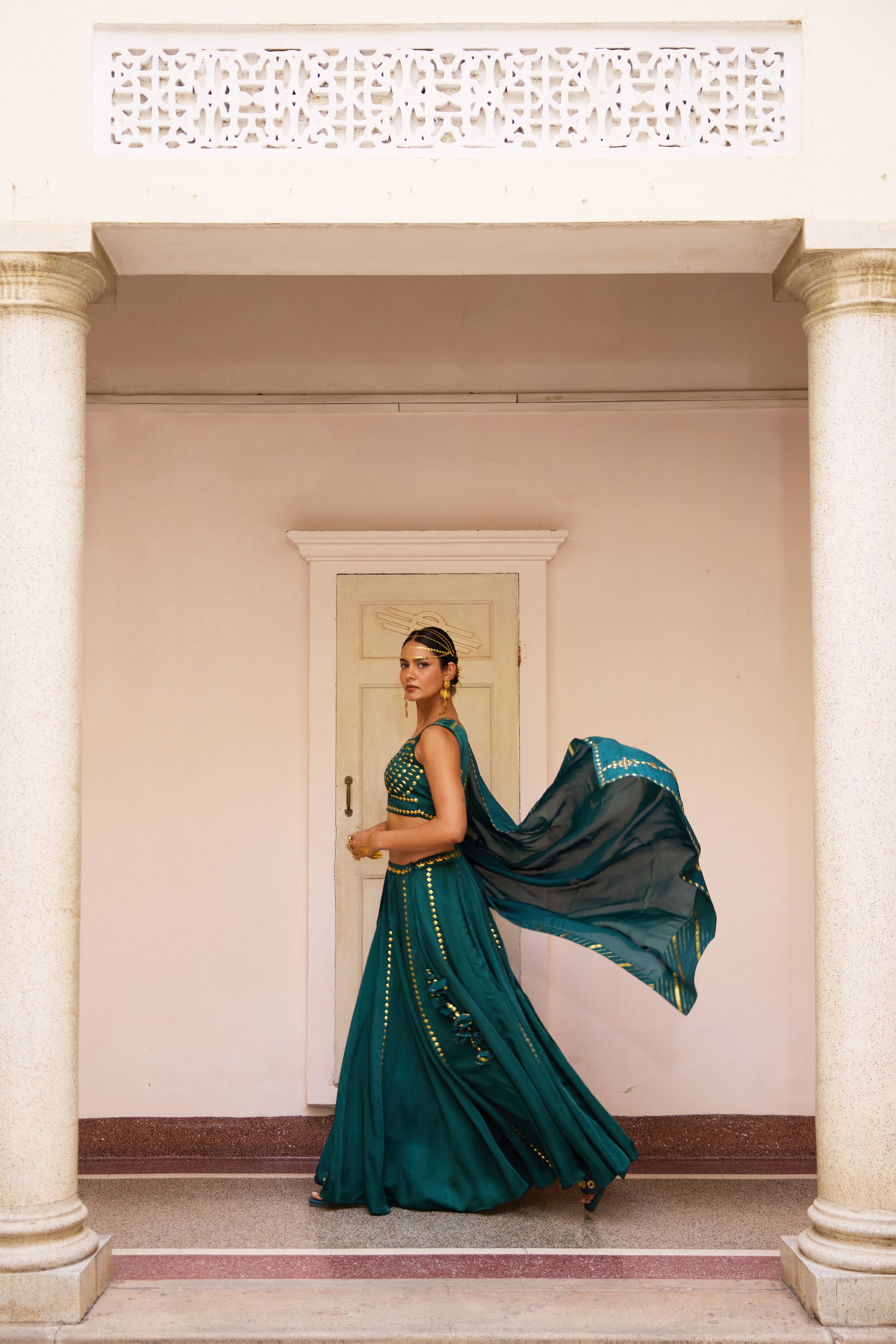 Aaroh Lehenga Set - Patina