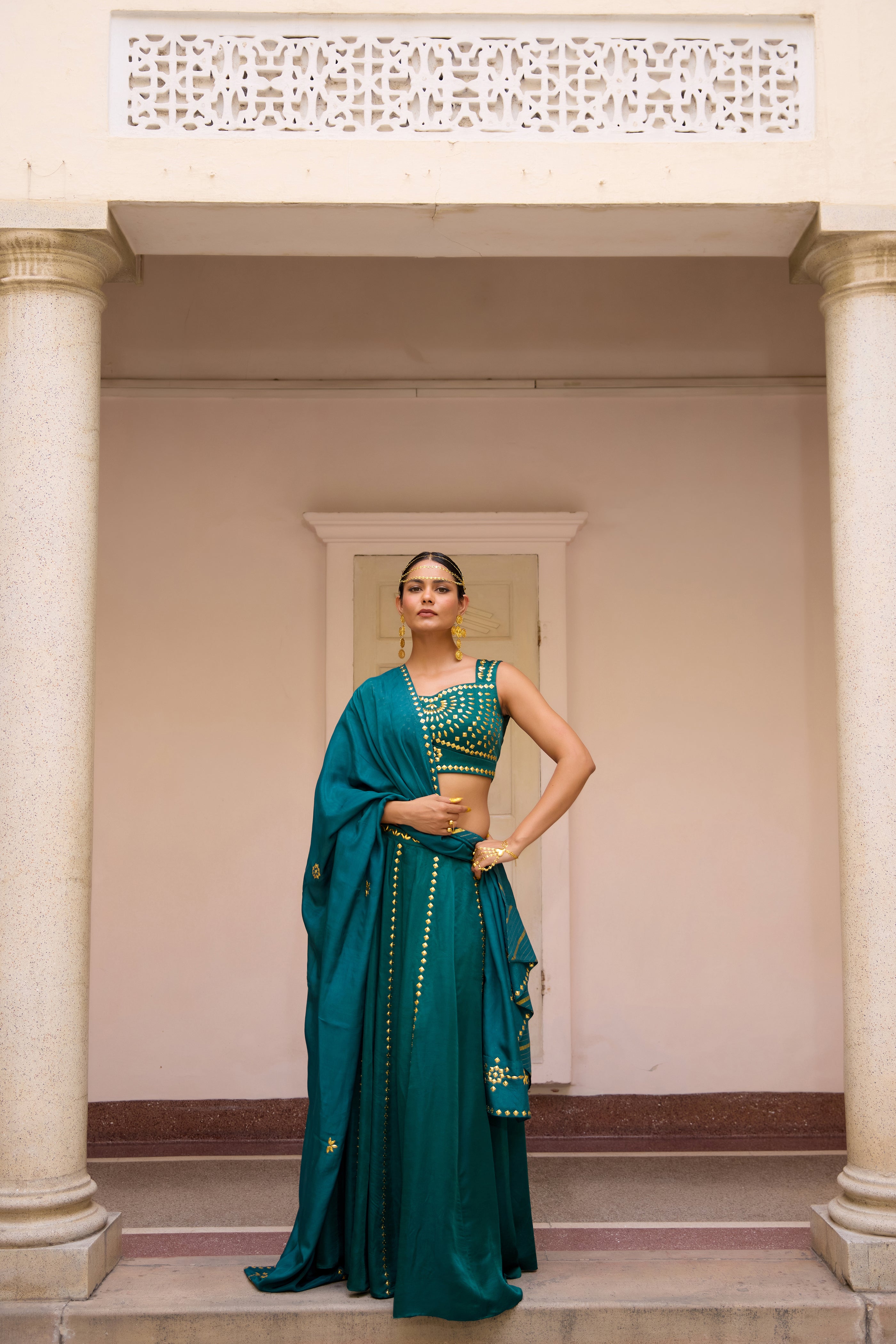 Aaroh Lehenga Set - Patina
