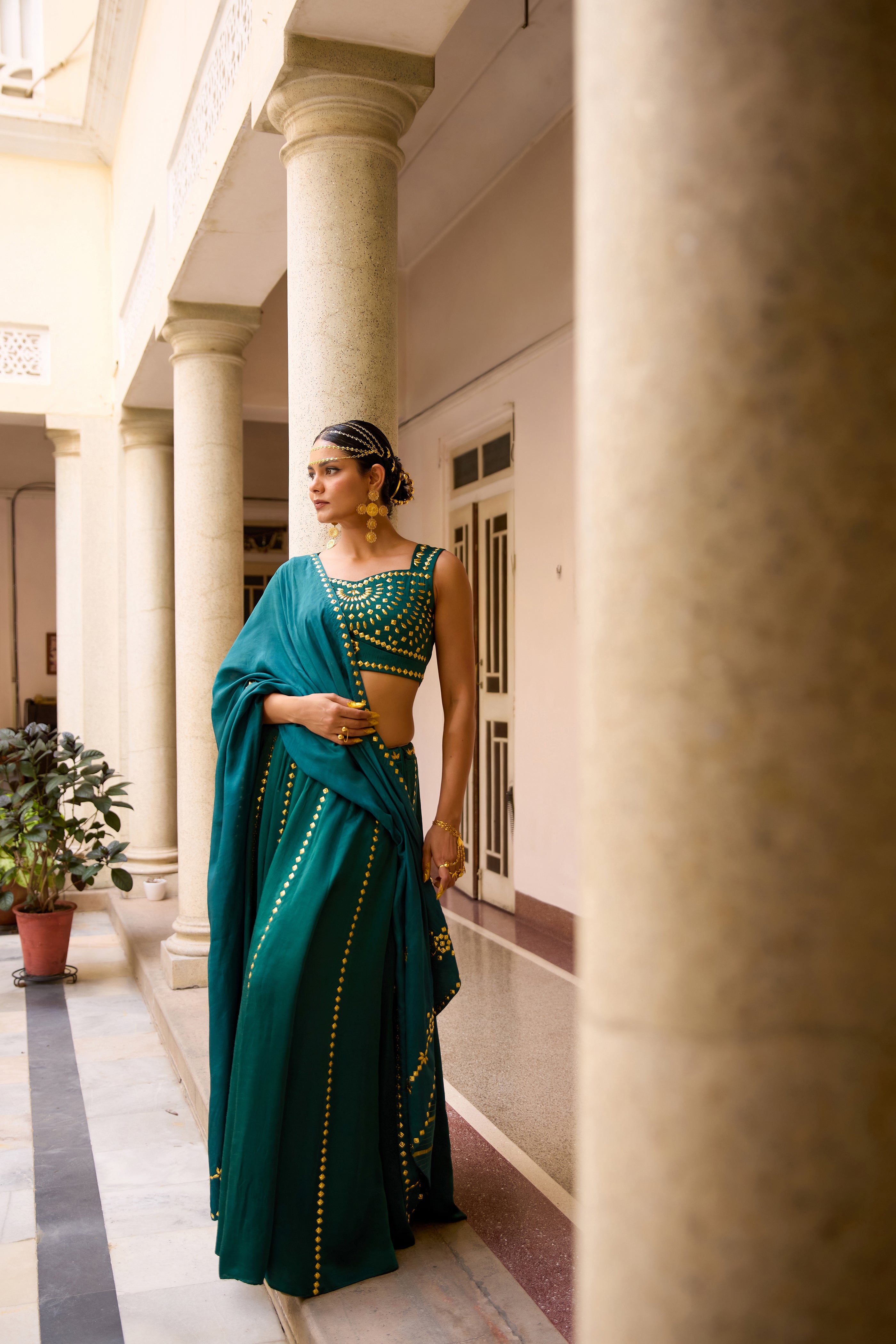 Aaroh Lehenga Set - Patina