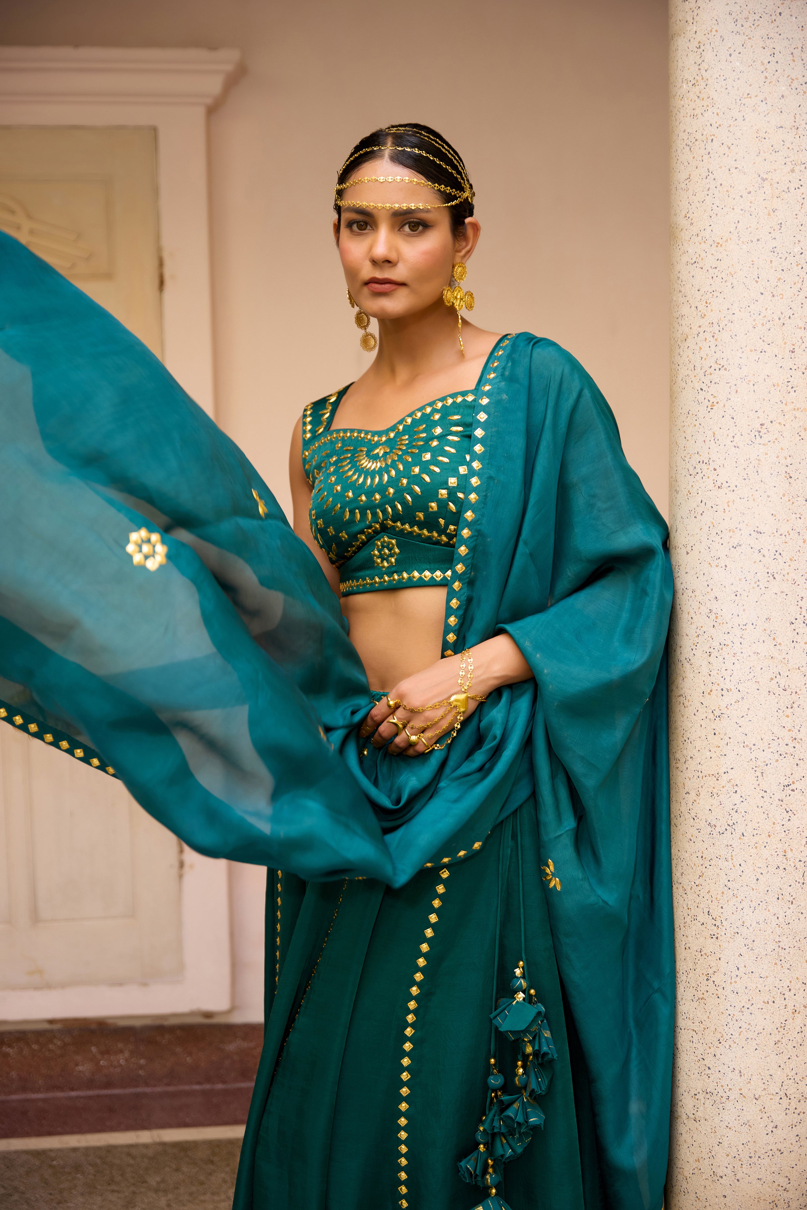 Aaroh Lehenga Set - Patina
