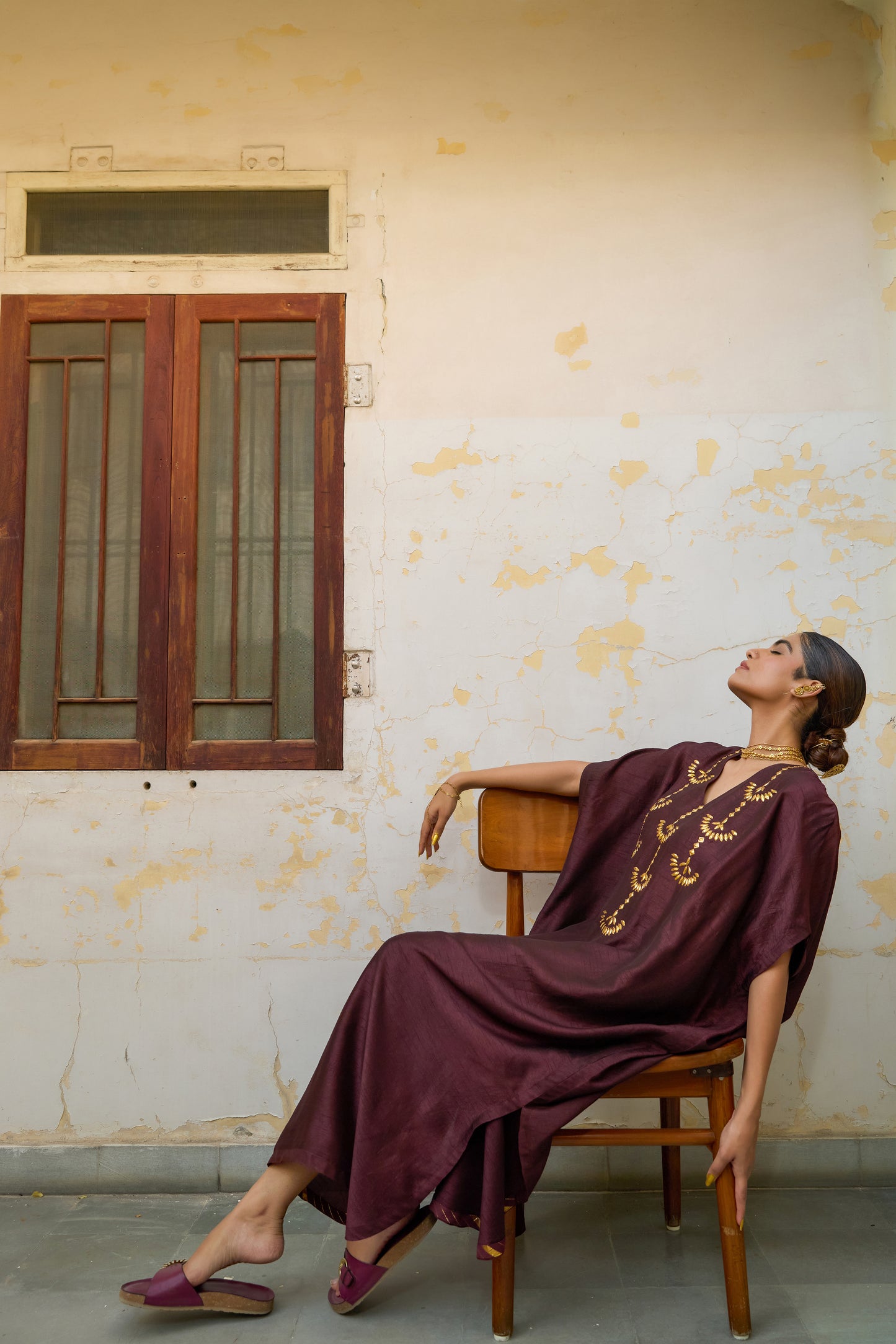 Sawai Kaftan - Oxblood