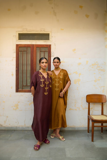 Sawai Kaftan - Oxblood