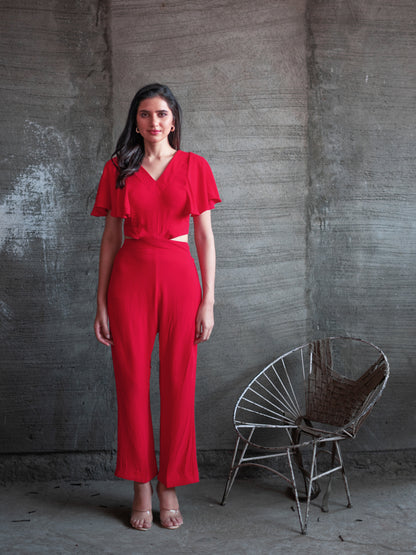 Ani Jumpsuit - Red