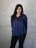 Akin Shirt - Navy Blue