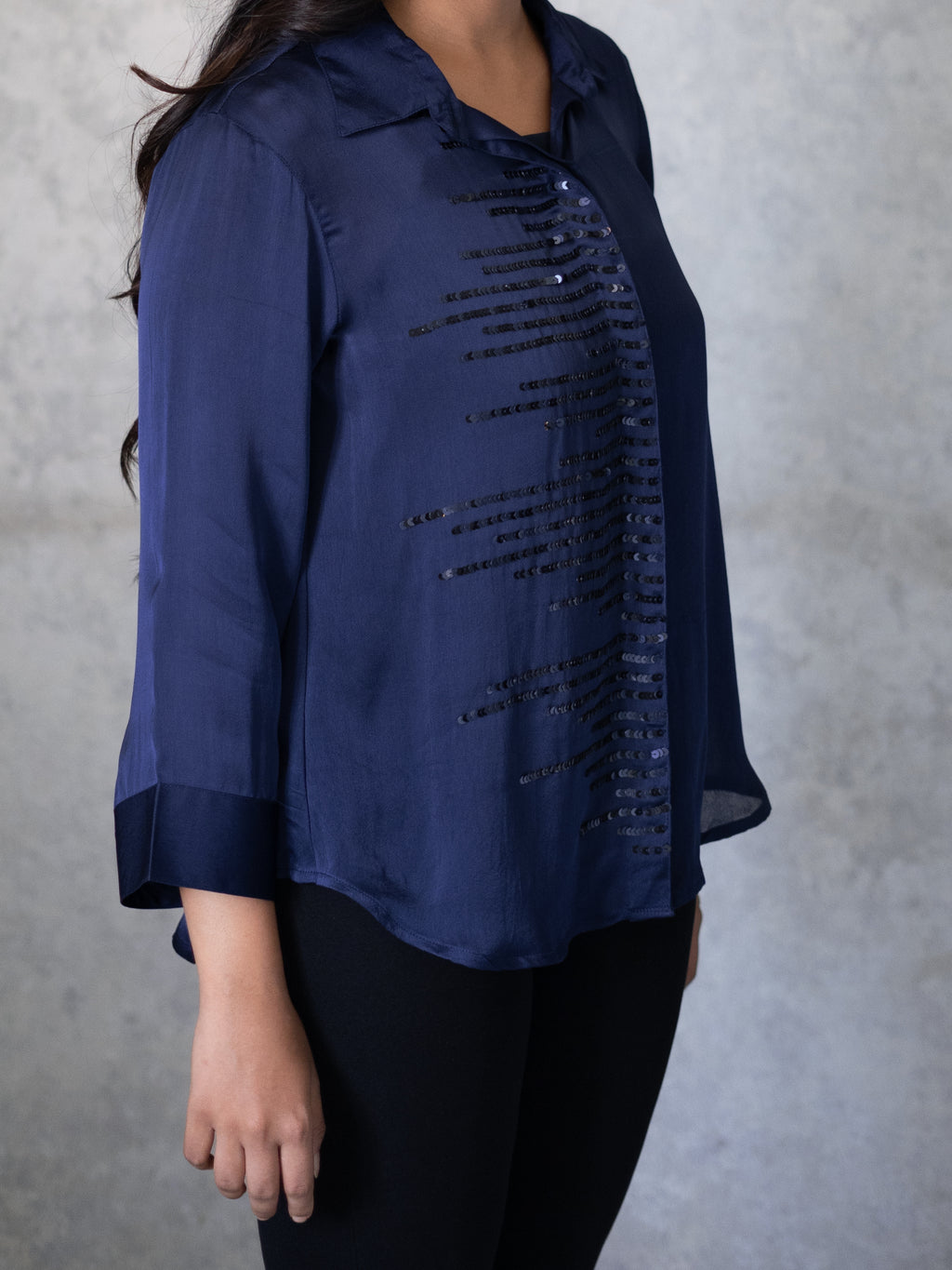 Akin Shirt - Navy Blue